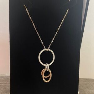 Vintage Swarovski two tone necklace